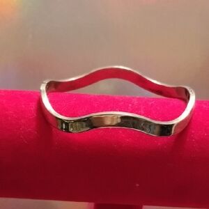 Elegant Silver Mexican alpaca silver Wave Bracelet